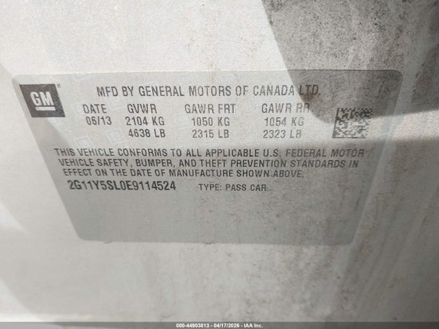 2014 CHEVROLET IMPALA 2G11Y5SL0E9114524 Photo 8
