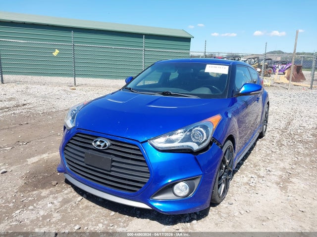 44903834 :رقم المزاد ، KMHTC6AE4EU210971 vin ، 2014 Hyundai Veloster Turbo W/black مزاد بيع