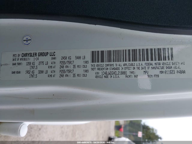 1C4BJWDGXEL218081 Jeep Wrangler Unlimited Freedom Edition