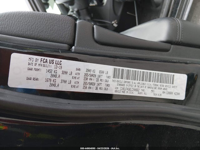 Продаж на аукціоні авто 2020 Jeep Grand Cherokee Altitude 4x4, vin: 1C4RJFAG8LC240662, номер лоту: 44904095