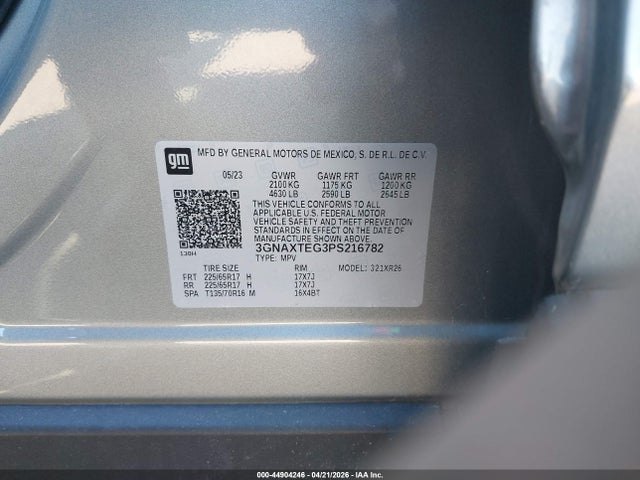 Chevrolet Equinox Awd 2fl 2023 3GNAXTEG3PS216782 Image 9