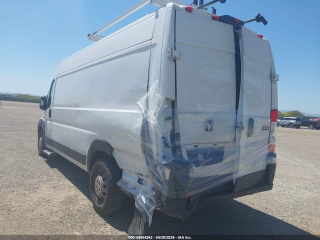 2023 Ram Promaster 3500 Cargo Van High Roof 159 Wb Ext მანქანა იყიდება აუქციონზე, vin: 3C6MRVJG6PE512838, აუქციონის ნომერი: 44904262