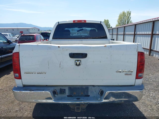 2005 Dodge Ram 2500 Slt/laramie მანქანა იყიდება აუქციონზე, vin: 3D7KS28D85G799914, აუქციონის ნომერი: 44904269
