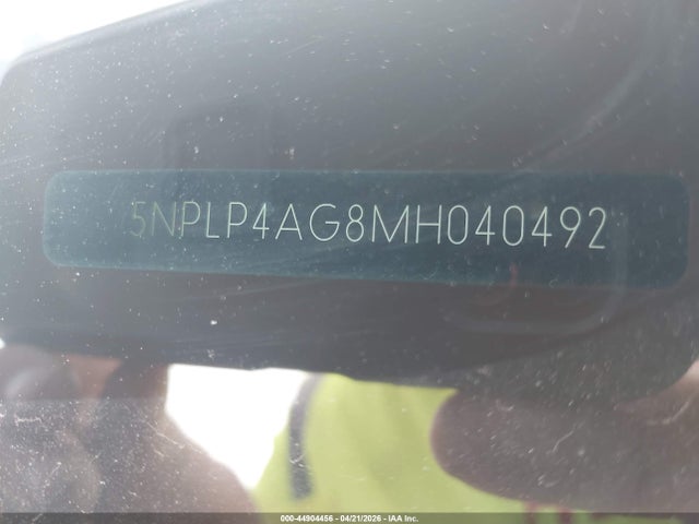 Aukcja sprzedaży 2021 Hyundai Elantra Limited, vin: 5NPLP4AG8MH040492, numer aukcji: 44904456
