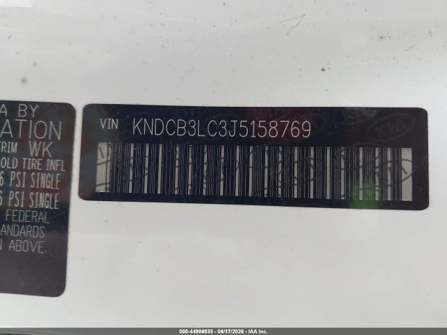 Продаж на аукціоні авто 2018 Kia Niro Fe, vin: KNDCB3LC3J5158769, номер лоту: 44904533