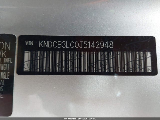 Продаж на аукціоні авто 2018 Kia Niro Fe, vin: KNDCB3LC0J5142948, номер лоту: 44904605