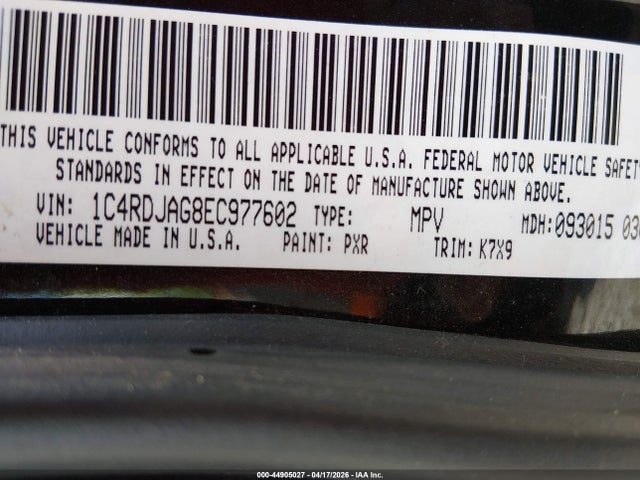 2014 DODGE DURANGO 1C4RDJAG8EC977602 Photo 8