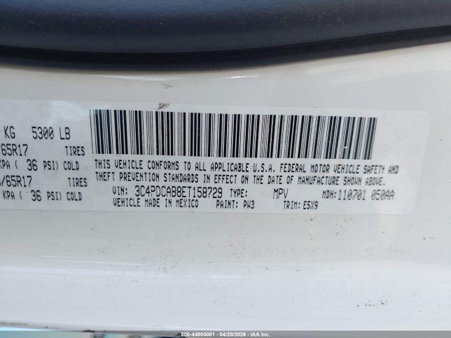 Продажа на аукционе авто 2014 Dodge Journey American Value Pkg, vin: 3C4PDCAB8ET158729, номер лота: 44905081