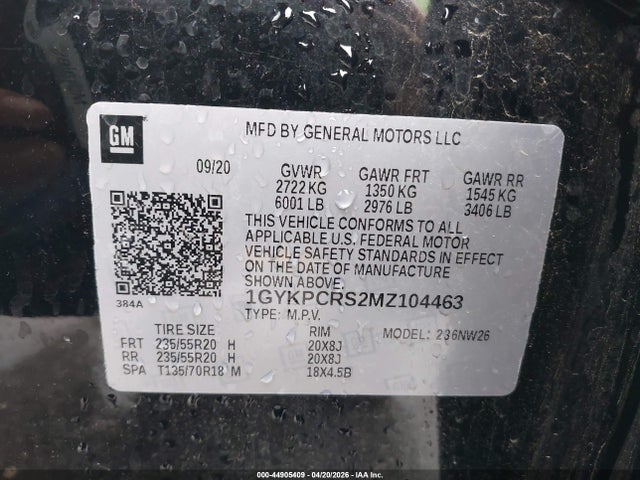 Продажа на аукционе авто 2021 Cadillac Xt6 Fwd Premium Luxury, vin: 1GYKPCRS2MZ104463, номер лота: 44905409