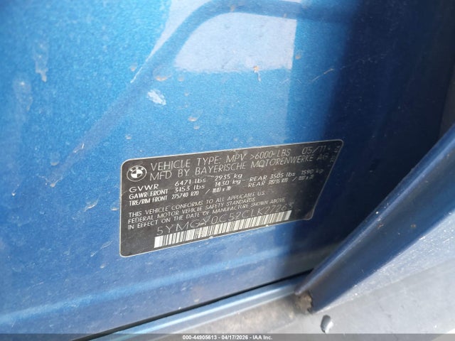 Продаж на аукціоні авто 2012 Bmw X5 M, vin: 5YMGY0C52CLK27263, номер лоту: 44905613