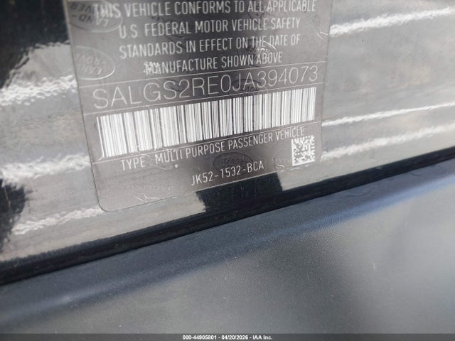 Продажа на аукционе авто 2018 Land Rover Range Rover 5.0l V8 Supercharged, vin: SALGS2RE0JA394073, номер лота: 44905801