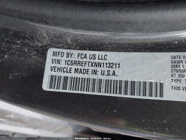 Продаж на аукціоні авто 2022 Ram 1500 Lone Star  4x2 5'7 Box, vin: 1C6RREFTXNN113211, номер лоту: 44905875
