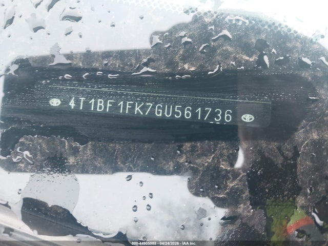 2016 Toyota Camry Se მანქანა იყიდება აუქციონზე, vin: 4T1BF1FK7GU561736, აუქციონის ნომერი: 44905988