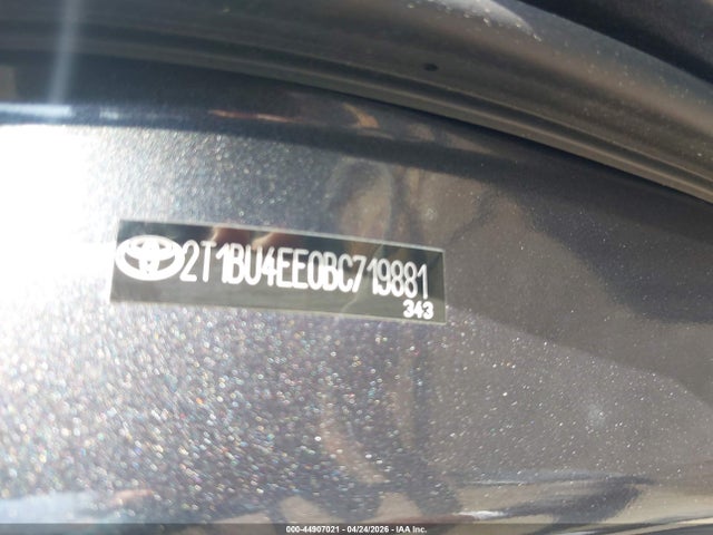 Продажа на аукционе авто 2011 Toyota Corolla Le, vin: 2T1BU4EE0BC719881, номер лота: 44907021