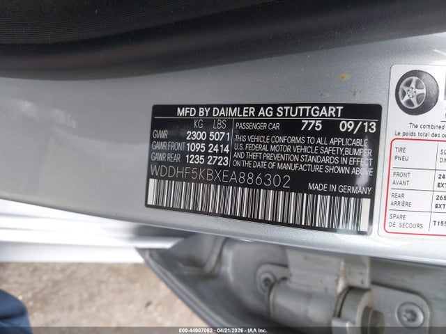 Aukcja sprzedaży 2014 Mercedes-benz E 350, vin: WDDHF5KBXEA886302, numer aukcji: 44907062
