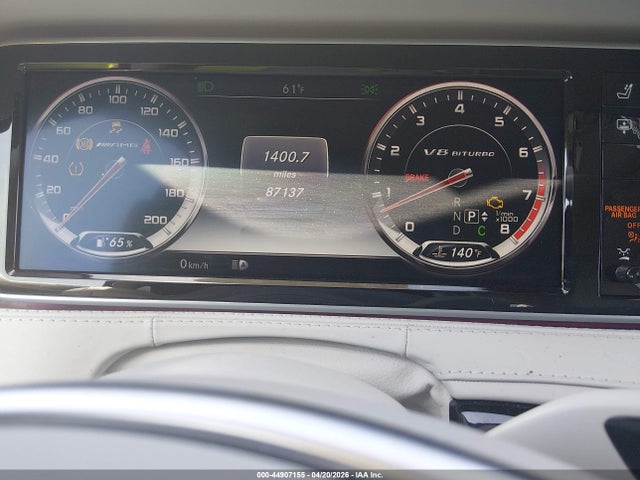 44907155 :رقم المزاد ، WDDUG7JBXHA319875 vin ، 2017 Mercedes-benz Amg S 63 4matic مزاد بيع