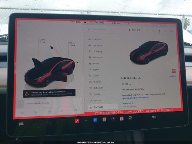 Продажа на аукционе авто 2023 Tesla Model 3 Rear-wheel Drive, vin: 5YJ3E1EA1PF580294, номер лота: 44907209