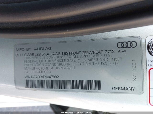 Продажа на аукционе авто 2014 Audi A6 2.0t Premium, vin: WAUGFAFC9EN047992, номер лота: 44907323