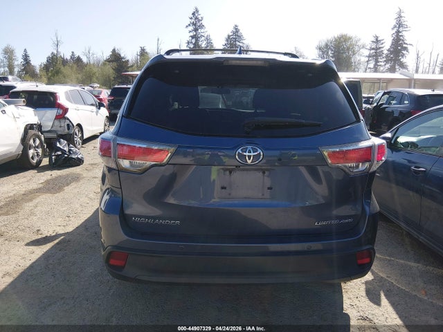 Toyota Highlander Limited V6 2015 5TDDKRFH3FS122449 Image 16