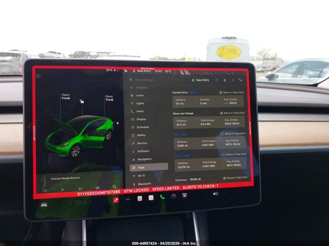 Продаж на аукціоні авто 2021 Tesla Model Y Standard Range Rear-wheel Drive, vin: 5YJYGDED0MF107395, номер лоту: 44907424