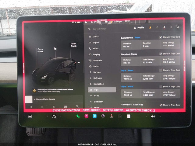 Aukcja sprzedaży 2023 Tesla Model 3 Rear-wheel Drive, vin: 5YJ3E1EA2PF457930, numer aukcji: 44907434