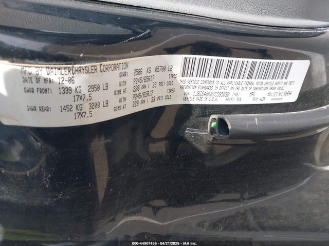 44907456 :رقم المزاد ، 1J8GS48K87C595090 vin ، 2007 Jeep Grand Cherokee Laredo مزاد بيع