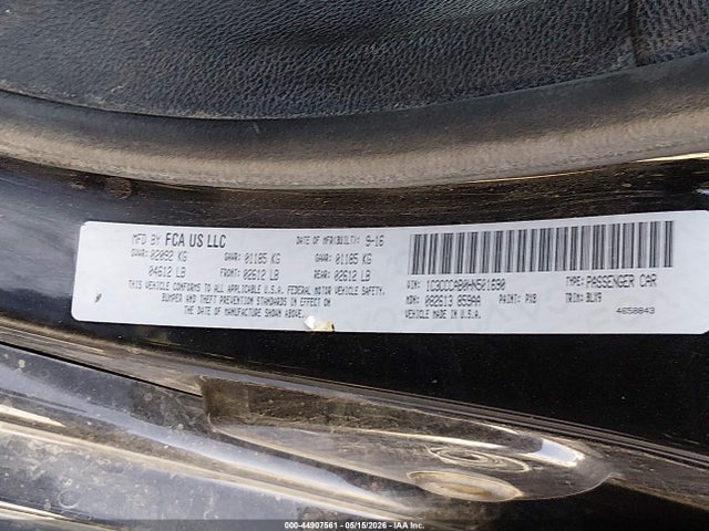 44907561 :رقم المزاد ، 1C3CCCAB0HN501690 vin ، 2017 Chrysler 200 Limited Platinum مزاد بيع