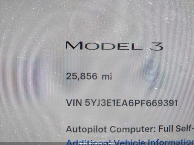 Tesla Model 3 Rear-wheel Drive 2023 5YJ3E1EA6PF669391 Image 16