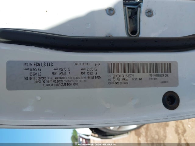 44907699 :رقم المزاد ، 2C3CDXCT4HH583779 vin ، 2017 Dodge Charger R/t Rwd مزاد بيع