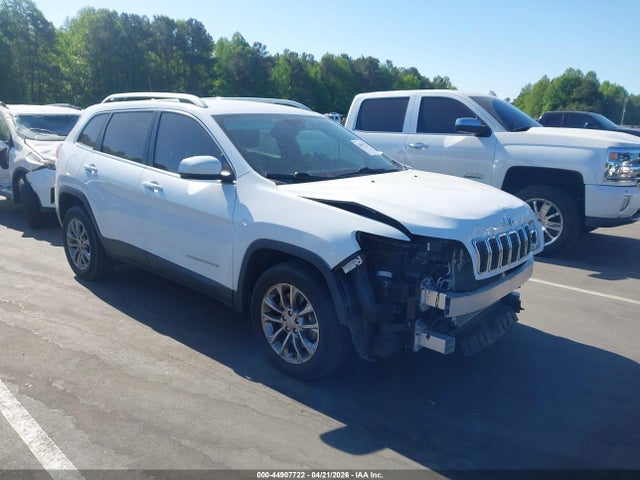 2020 Jeep Cherokee Latitude Lux Fwd მანქანა იყიდება აუქციონზე, vin: 1C4PJLLX9LD645278, აუქციონის ნომერი: 44907722