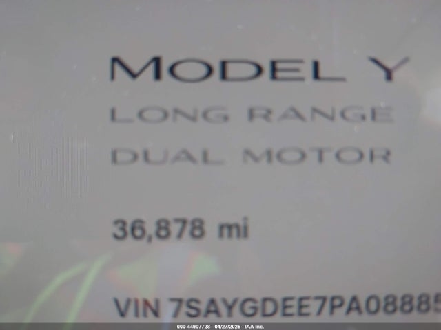 Продаж на аукціоні авто 2023 Tesla Model Y Awd/long Range Dual Motor All-wheel Drive, vin: 7SAYGDEE7PA088857, номер лоту: 44907728
