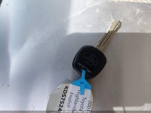 44907820 :رقم المزاد ، JTEHF21AX10008592 vin ، 2001 Toyota Highlander V6 مزاد بيع