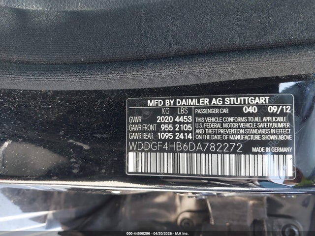 Продаж на аукціоні авто 2013 Mercedes-benz C 250 Sport, vin: WDDGF4HB6DA782272, номер лоту: 44908296