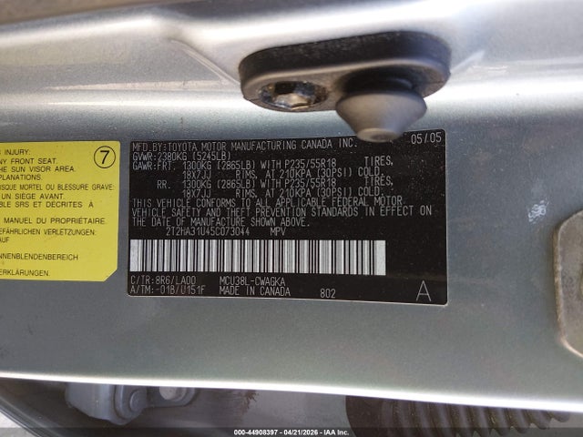 Продаж на аукціоні авто 2005 Lexus Rx 330, vin: 2T2HA31U45C073044, номер лоту: 44908397