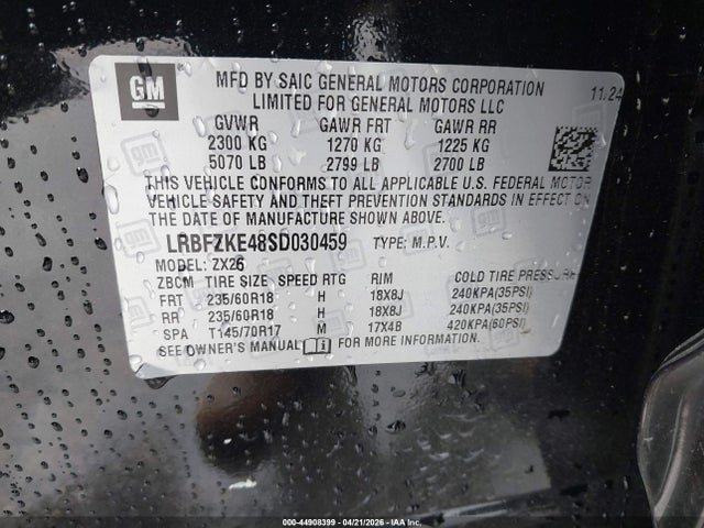 Продаж на аукціоні авто 2025 Buick Envision Preferred Awd, vin: LRBFZKE48SD030459, номер лоту: 44908399
