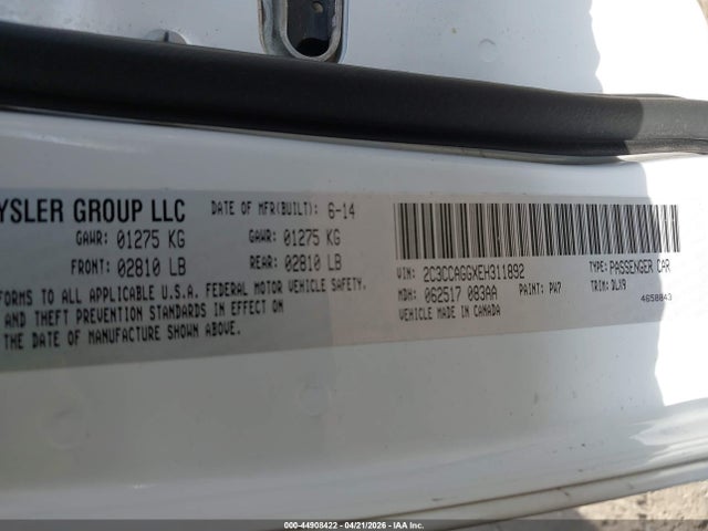 Aukcja sprzedaży 2014 Chrysler 300, vin: 2C3CCAGGXEH311892, numer aukcji: 44908422