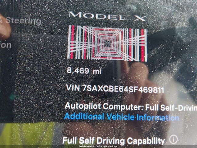 7SAXCBE64SF469811 Tesla Model X Plaid