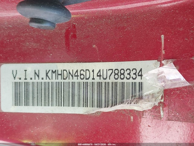 Aukcja sprzedaży 2004 Hyundai Elantra Gls/gt, vin: KMHDN46D14U788334, numer aukcji: 44908478