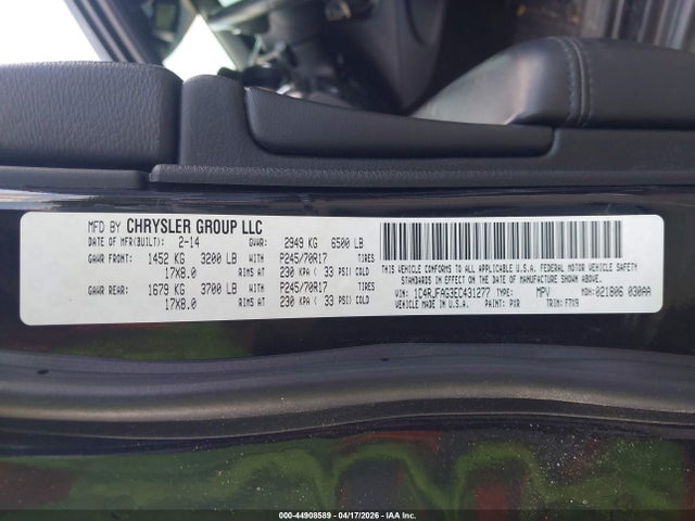 Aukcja sprzedaży 2014 Jeep Grand Cherokee Laredo, vin: 1C4RJFAG3EC431277, numer aukcji: 44908589