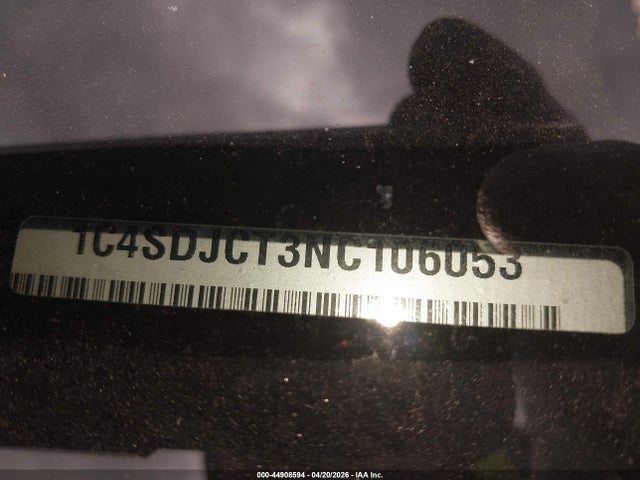 44908594 :رقم المزاد ، 1C4SDJCT3NC106053 vin ، 2022 Dodge Durango R/t Plus Awd مزاد بيع