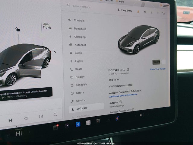 Aukcja sprzedaży 2018 Tesla Model 3 Long Range/mid Range, vin: 5YJ3E1EA6JF126582, numer aukcji: 44908645