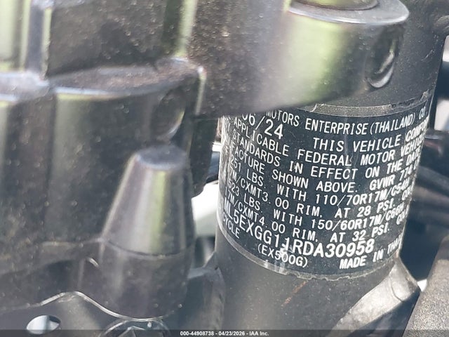 ML5EXGG11RDA30958 Kawasaki EX500
