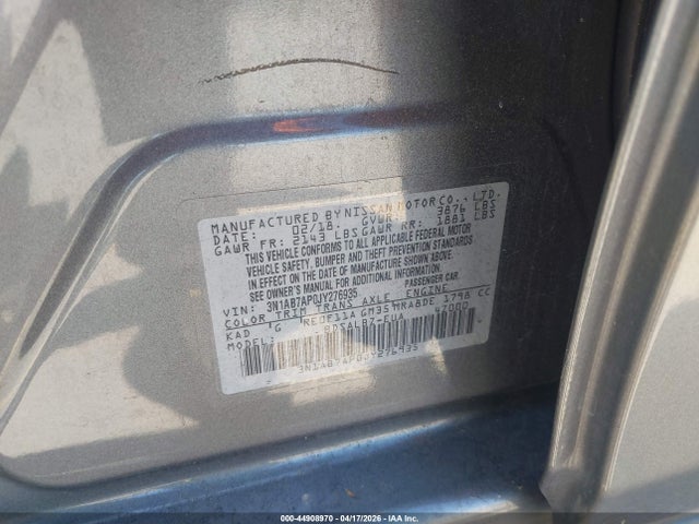 44908970 :رقم المزاد ، 3N1AB7AP0JY276935 vin ، 2018 Nissan Sentra S مزاد بيع