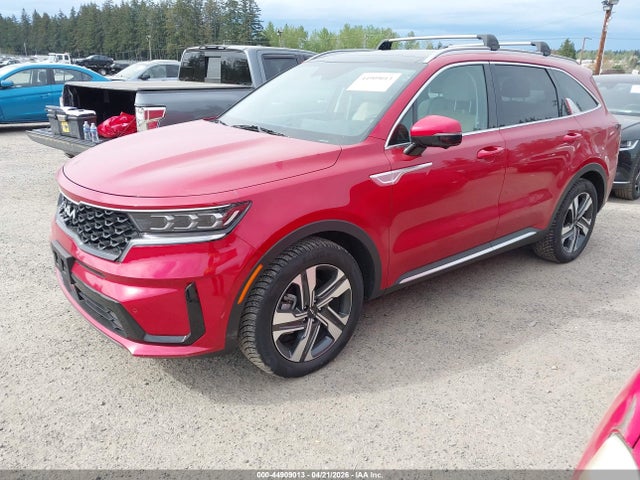 44909013 :رقم المزاد ، KNDRMDLH4N5076058 vin ، 2022 Kia Sorento Plug-in Hybrid Sx Prestige مزاد بيع