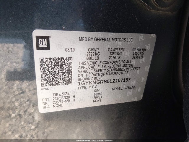 Продаж на аукціоні авто 2020 Cadillac Xt5 Awd Sport, vin: 1GYKNGRS5LZ107157, номер лоту: 44909055