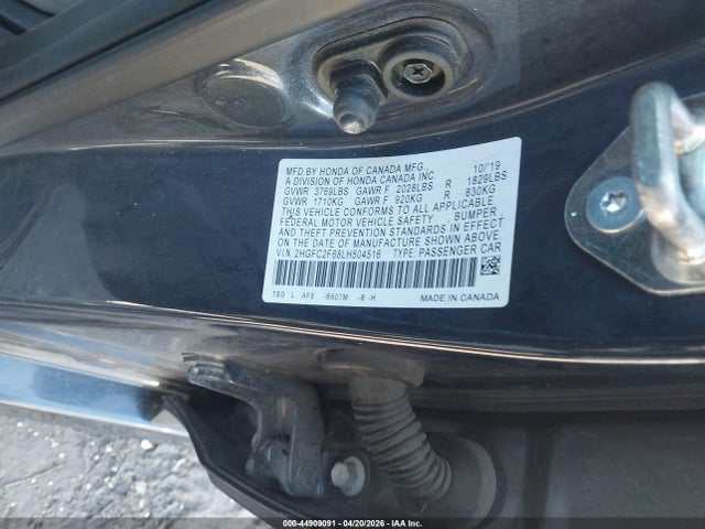 44909091 :رقم المزاد ، 2HGFC2F68LH504516 vin ، 2020 Honda Civic Lx مزاد بيع