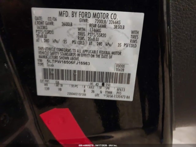 2006 LINCOLN MARK LT 5LTPW18506FJ16983 Photo 8