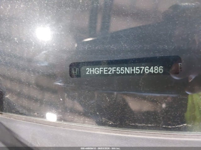 Продажа на аукционе авто 2022 Honda Civic Sport, vin: 2HGFE2F55NH576486, номер лота: 44909410