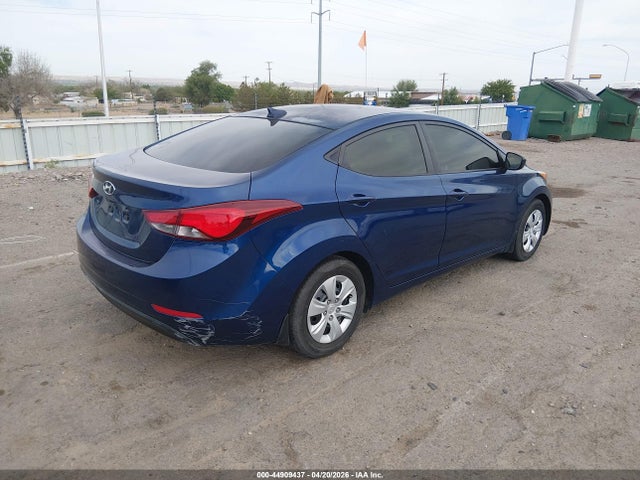 2016 Hyundai Elantra Se მანქანა იყიდება აუქციონზე, vin: 5NPDH4AE4GH668120, აუქციონის ნომერი: 44909437