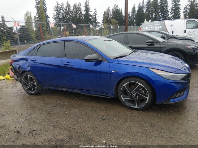 2023 Hyundai Elantra N Line მანქანა იყიდება აუქციონზე, vin: KMHLR4AF9PU488537, აუქციონის ნომერი: 44909448